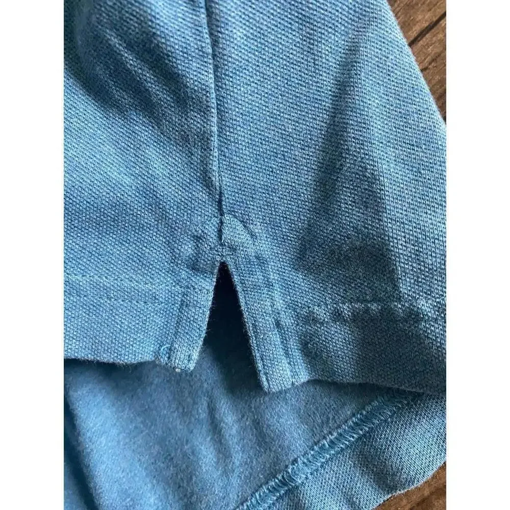 Banana Republic Men's Polo Shirt - Size Large - Aqua Blue